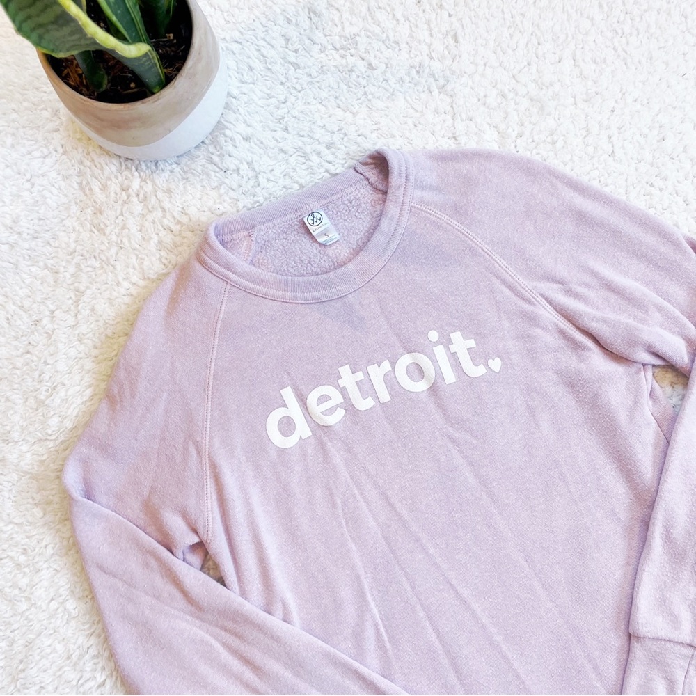 Pink Detroit sweatshirt